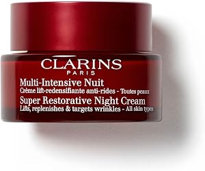 Clarins Super Restorative Night Cream | Anti-Aging Moisturizer For Mature Skin Weakened By