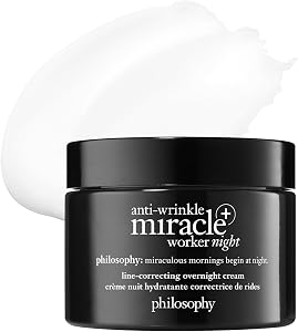 philosophy anti-wrinkle miracle worker line-correcting overnight cream face moisturizer -
