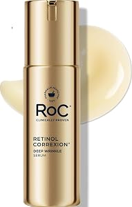 RoC Retinol Correxion Deep Wrinkle Retinol Face Serum with Ascorbic Acid, Anti-Aging Treat