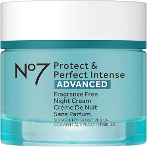 No7 Protect & Perfect Intense Advanced Night Cream Fragrance Free - Vitamin E & Sh