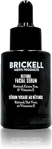 Brickell Men's Retinol Skin Care Serum Treatment For Firming Face Lines & Eye Wrinkles