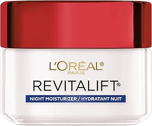 L'Oreal Paris Revitalift Anti-Wrinkle and Firming Face Night Cream, Pro Retinol 1.7 oz