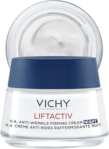 Vichy LiftActiv Supreme Night Cream, Anti Aging Face Cream with Vitamin C and Rhamnose to